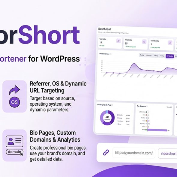 NoorShort – Advanced URL Shortener & Link Management for WordPress
