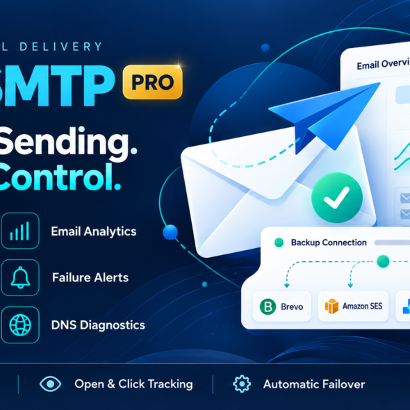 NoorSMTP Pro – WordPress SMTP, Email Tracking & Smart Routing